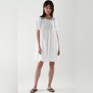 White tiered COS summer dress - Sz 42